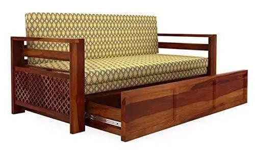 mehgony wooden Sofa Cum Bed