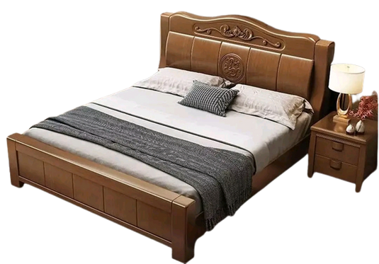 Mehgony Wooden Bed . 4*6 feet Bed King Size Bed