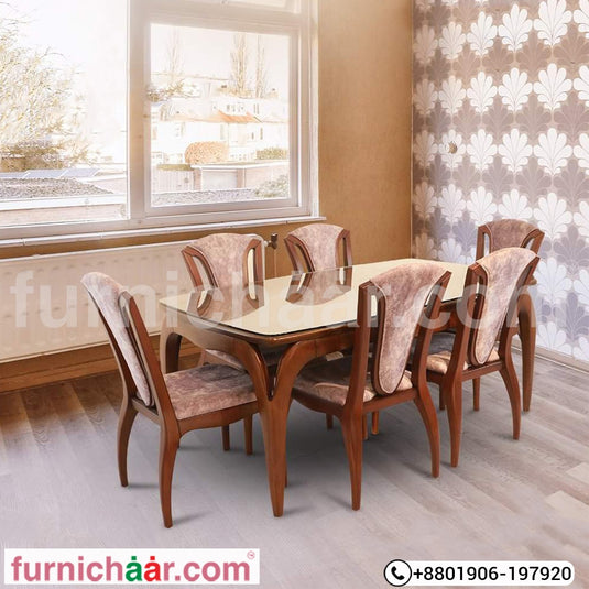 Dining Table/Glass Top Dining Table/Premium Dining Table