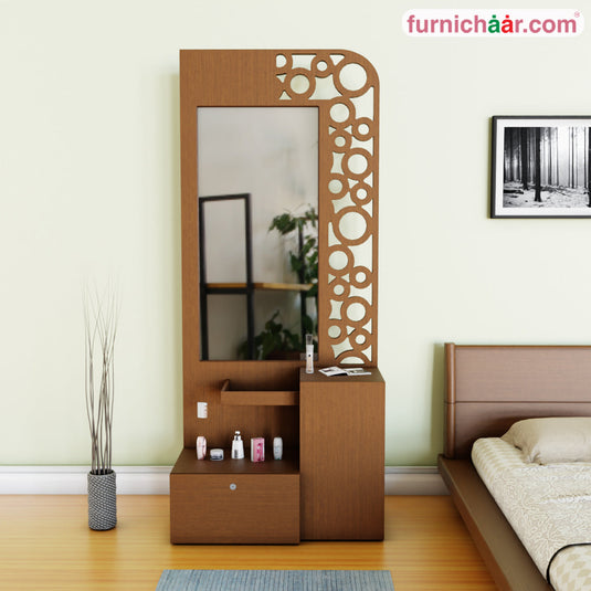 Dressing Table with Drawer  /Single Mirror with side drawer/Dressing Table/ Simple Dresser With Rack / Low Budget Dressing Table