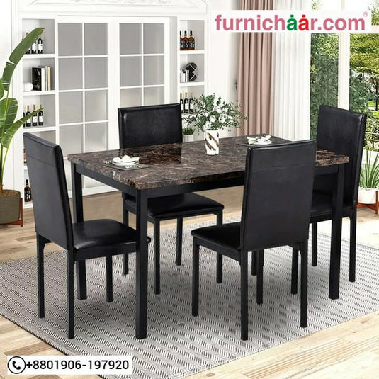 Mrble Dining Table , 4 chair Dining Table