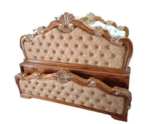 Shegun Wooden Bed/Designed Bed/Chesterfield Bed/ Leather Bed