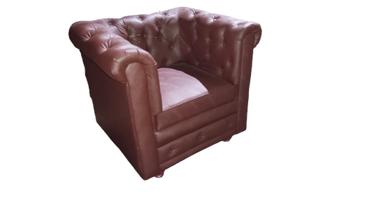 Sofa. single Seater Sofa.Artificial Leather Sofa. chesterfield Sofa.