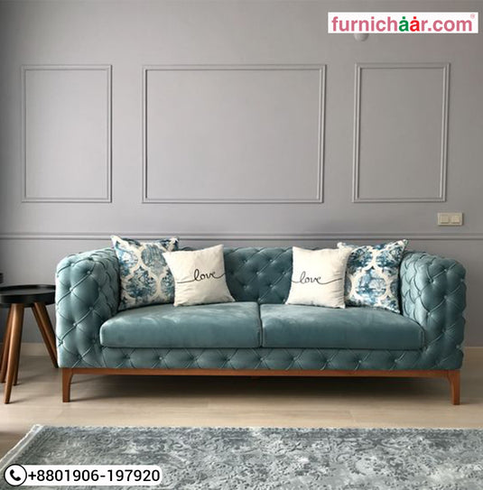 2 Seater mehgony wooden Sofa